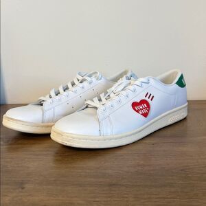 Adidas Stan Smith Human Made White, Red, and Green Sneakers US 11
